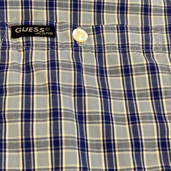 Guess Jeans Plaid Button Up Shirt Size XXL - Picture 5 of 8
